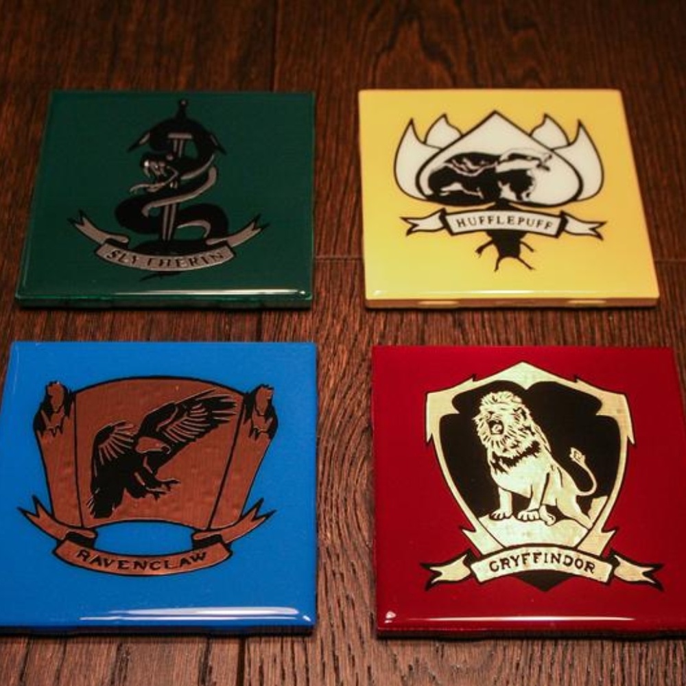Handmade Harry Potter House Coasters (Set of Four)